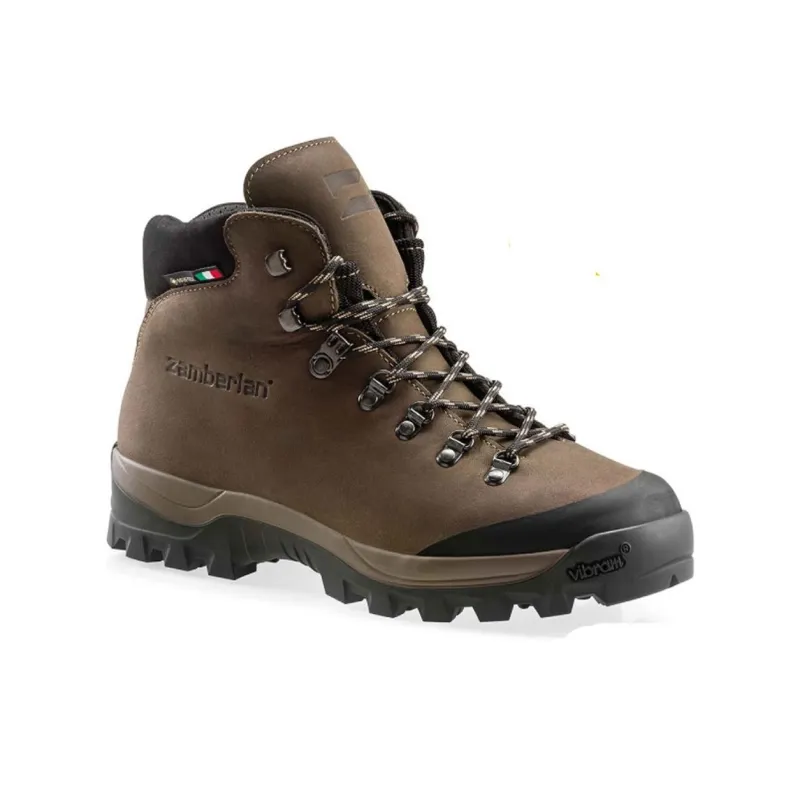 Zamberlan Wear-Resistant Waterproof And Breathable Mid-Top Trekking Shoes Men's Brown-1