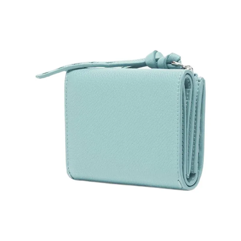 FENDI Peekaboo Calfskin Wallet Women's Light Blue-1