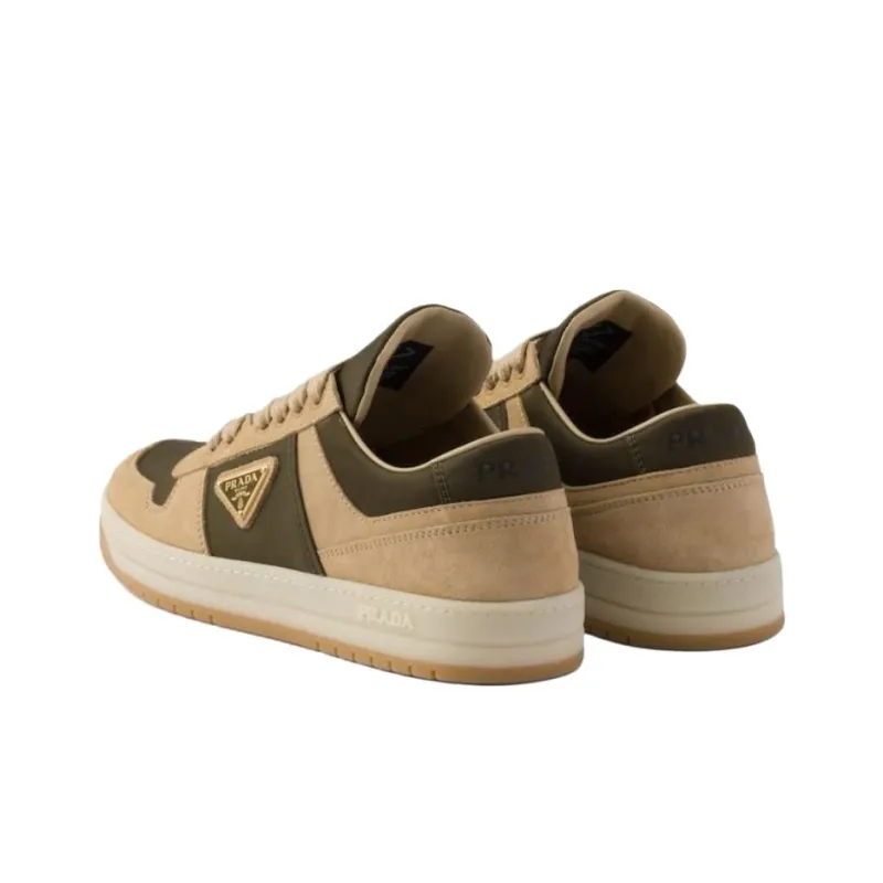 PRADA Prada Downtown Low Top Skateboard Shoes Women's Beige-3