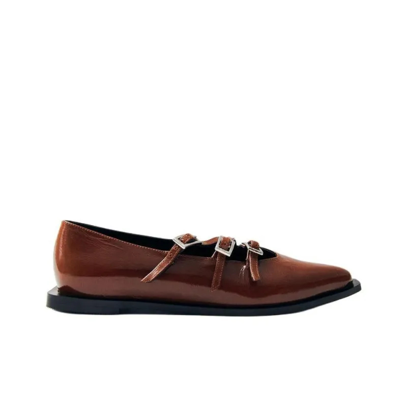 ALOHAS Jive Oni Casual Single Shoes Women's Brown-1