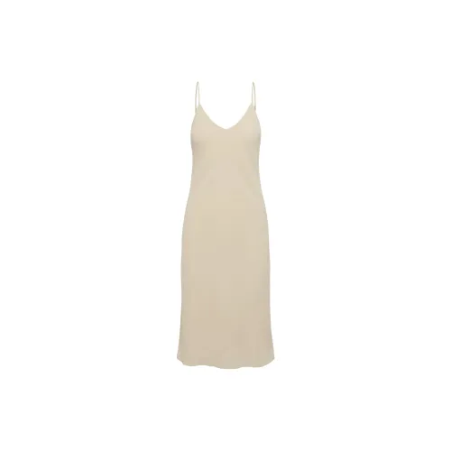 ARITZIA Slip Dresses Women's Humus Beige/Compost Beige Yellow