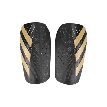Adidas Soccer Shin Guards Outdoor Sports Men's Black Gold