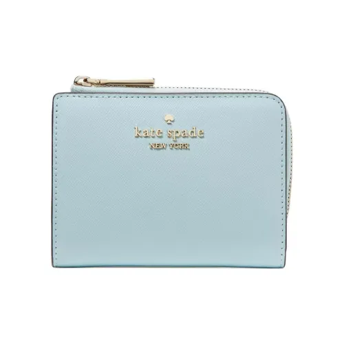Kate Spade Saffiano Leather Wallet Small Size Women's Blue Glow