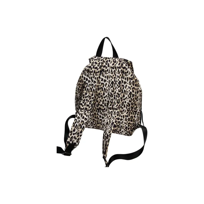 ZARA Polyester Backpack Large Size Women's Brown & Black-3