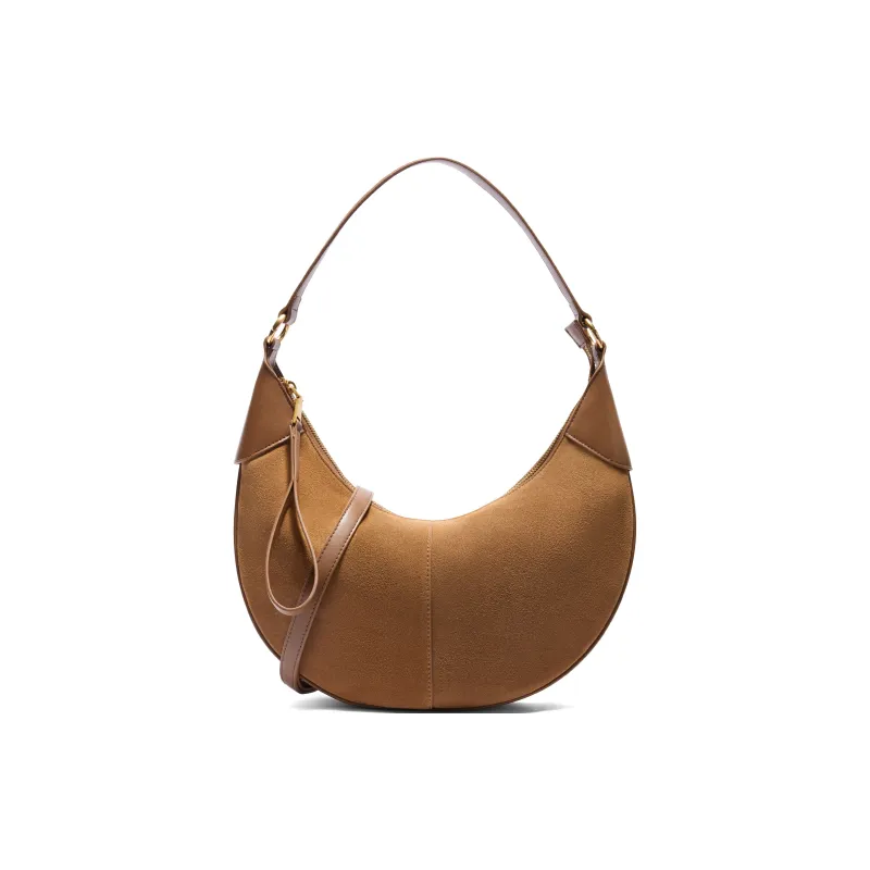 BELLE Cow Leather Shoulder Bag Medium Size Women's Multicolor-0