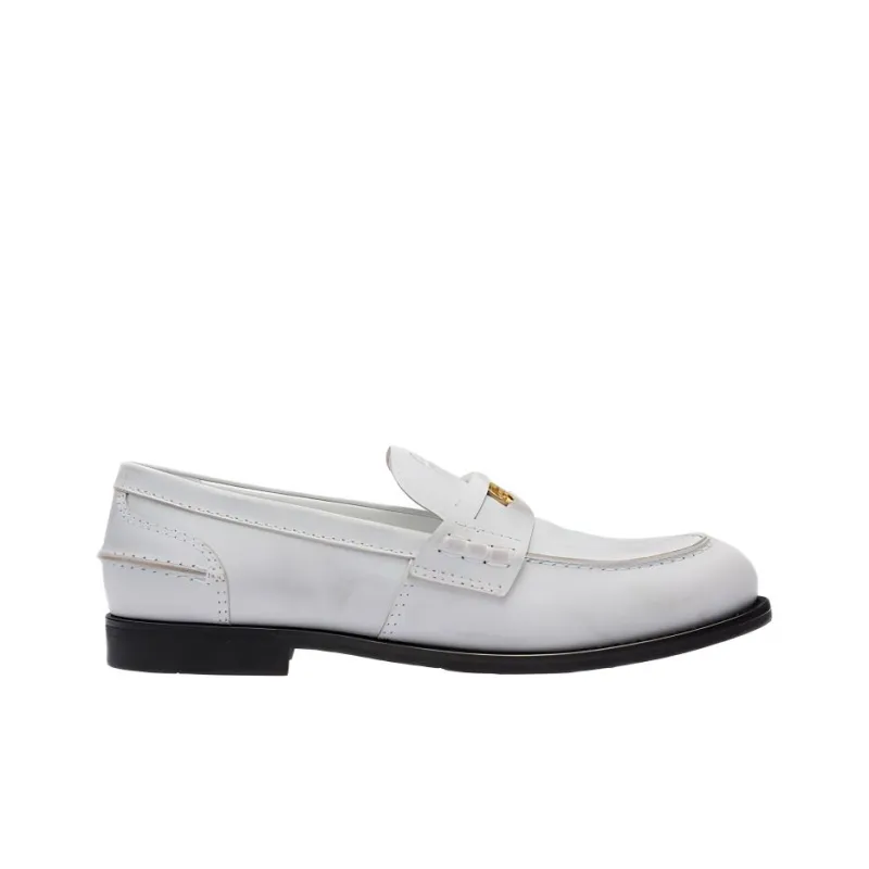 MIU MIU Leather Penny Loafers-1