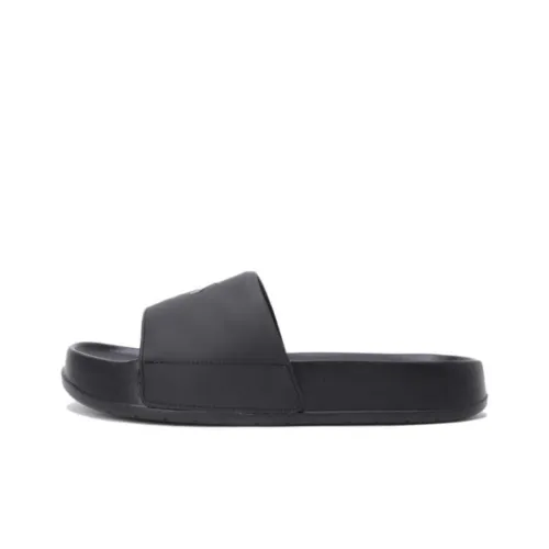 DESCENTE Slip Resistant Abrasion Resistant Slide Slippers Unisex Black