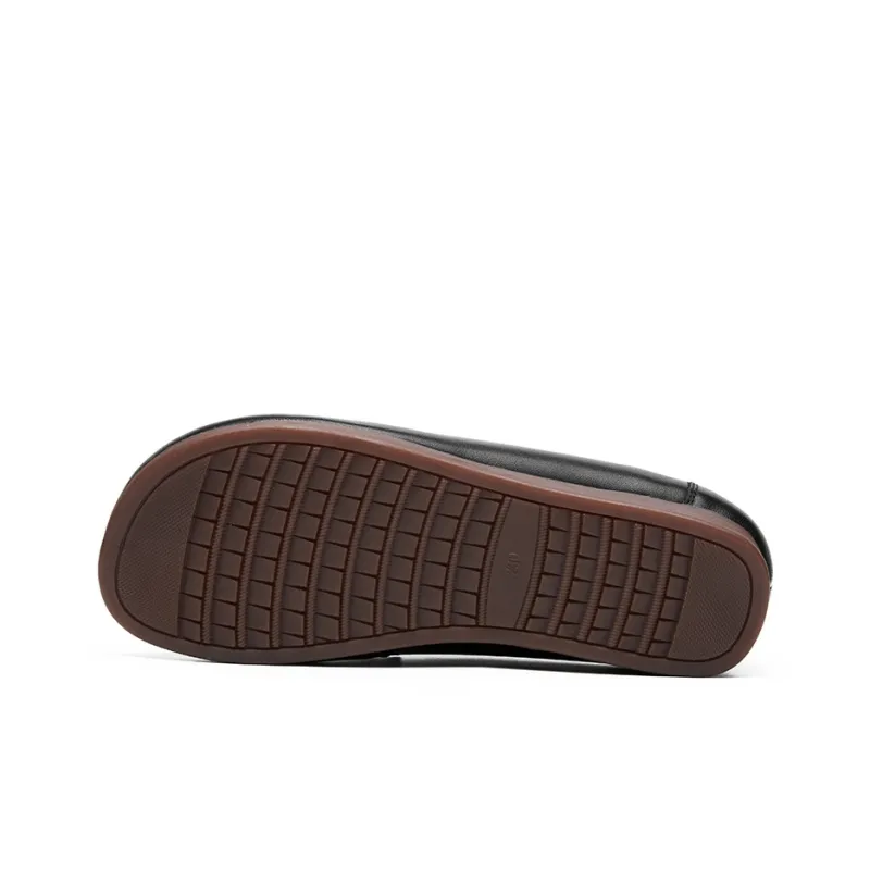 AOKANG Loafers Women's Black/Brown-4