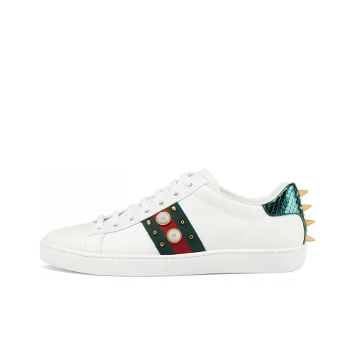 GUCCI Women's Ace Studded 'White'