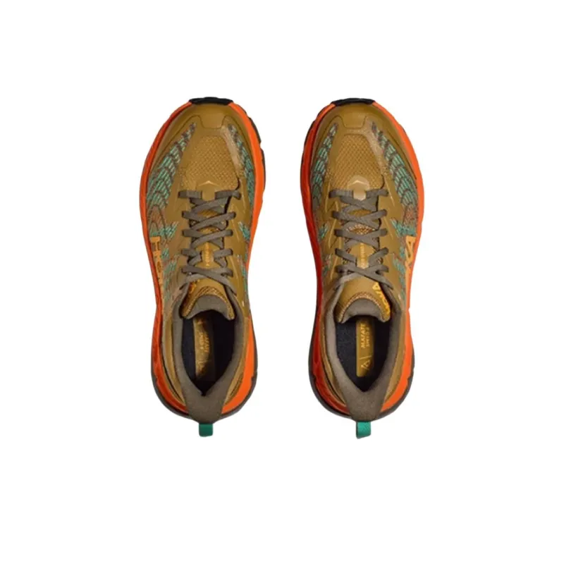 HOKA ONE ONE Mafate Speed 4 Slip Resistant Low Top Training Running Shoes Men's Pumpkin-2