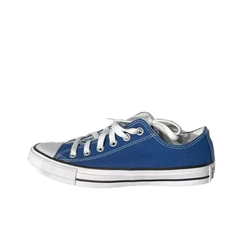 Converse ALLSTAR Anti Slip Wear Resistant Low Top Canvas Shoes Unisex Blue-0