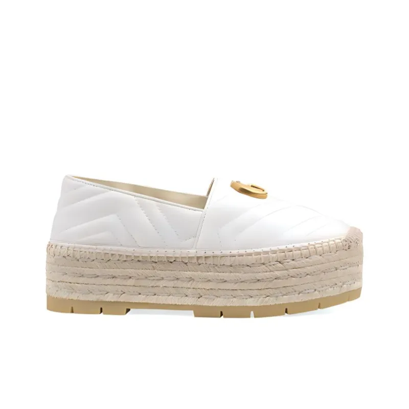 GUCCI Platform Shoes Women's White-1