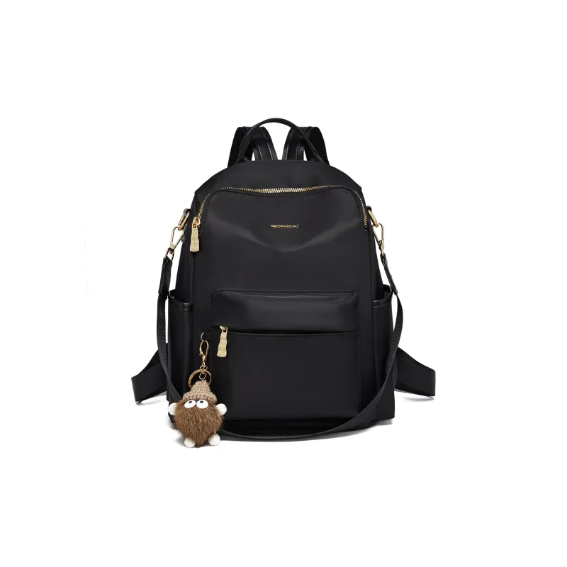 RED DRAGONFLY Fabric Backpack Regular Women's Black-0