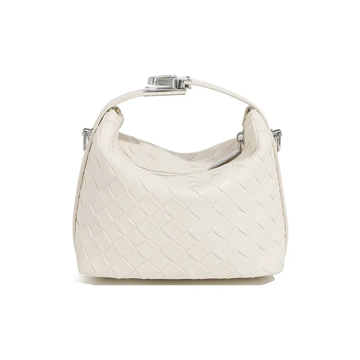 KKA PU Handbags Shoulder Bag Crossbody Bag Regular Women's Ecru/Black/Silver-5