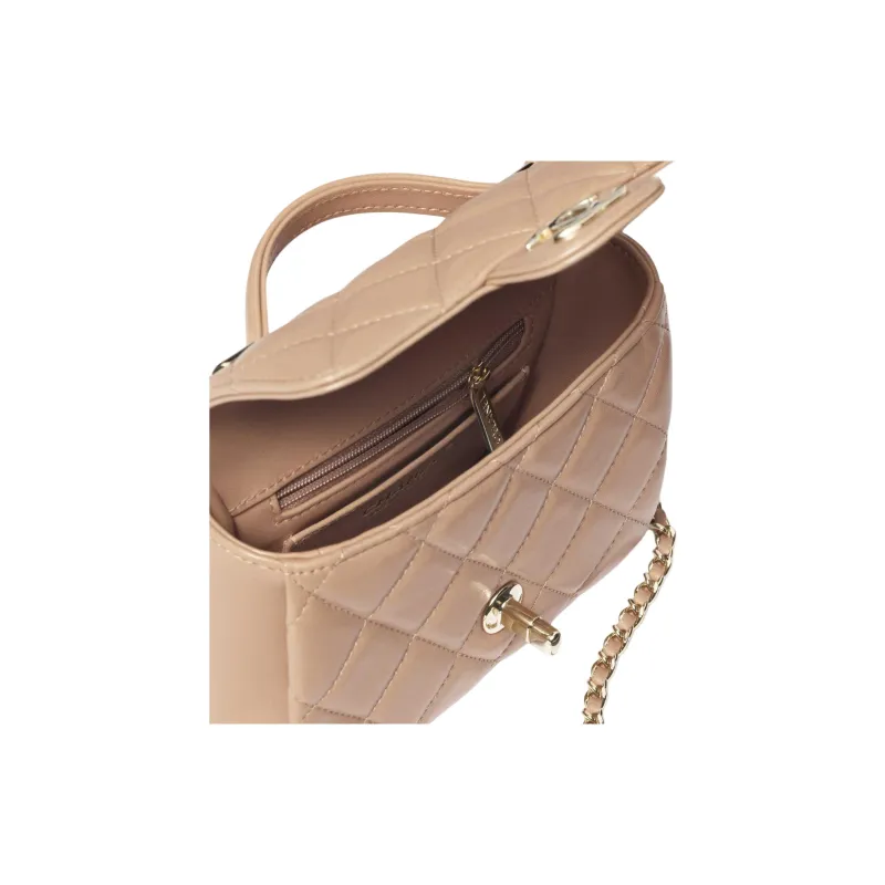 CHANEL Lambskin Portable Crossbody Bag Shoulder Bag Mini Women's Dark Beige-3
