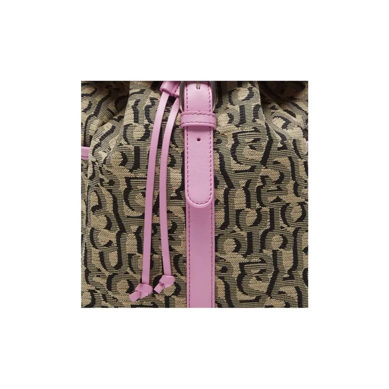 Acne Studios Nylon With Polyester Backpack Mini Women's Beige & Pink-3