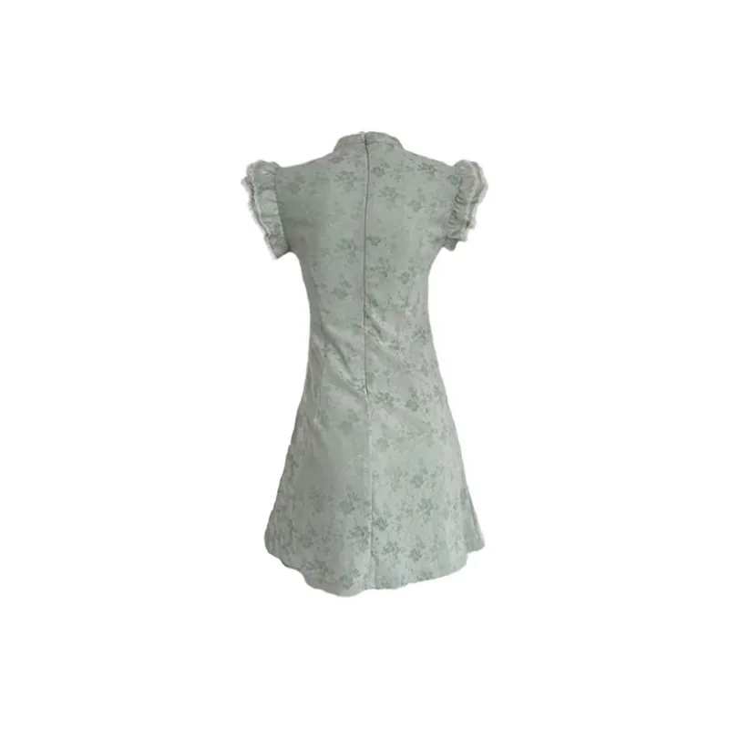 Incolore Short Sleeved Dresses Women's Green-1