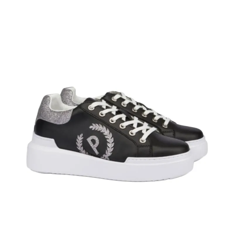 Pollini Carrie Low-Top Skateboard Shoes 4.5cm Women's Black-2
