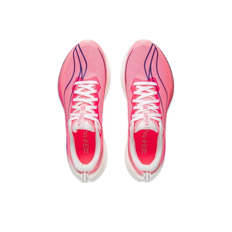 LiNing Red Hare 7 Pro Cushioned Slip Resistant Abrasion Resistant Low Top Casual Running Shoes Women's Fluorescent Pink-3