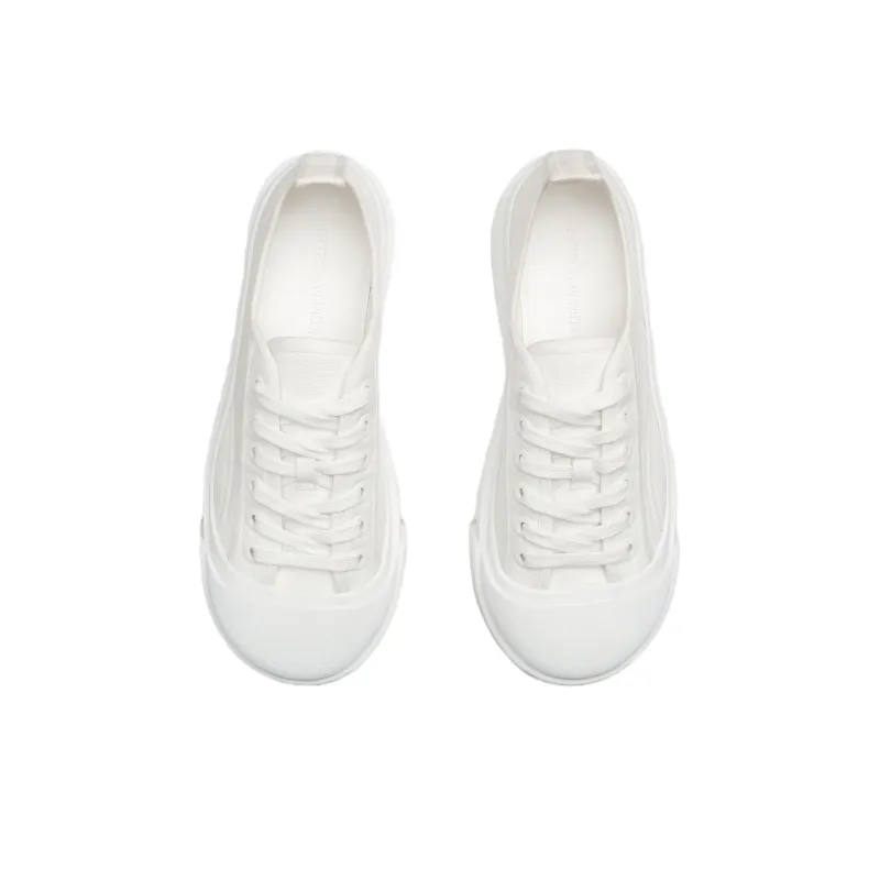 Bottega Veneta Vulcan Low Top Skateboard Shoes Women's White-2