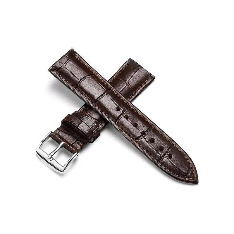 SUNMATE Genuine Leather Calfskin Watch Bands Soft Comfortable And Breathable Unisex-4