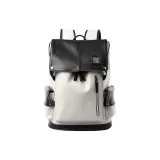 Black White Zipper, Water-Repellent Leather, Breathable Foam Mat Back