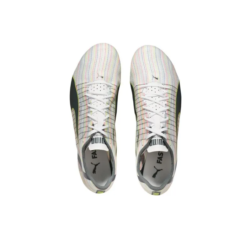 PUMA Future Anti Slip Wear Resistant Low Top Carbon Plate Sprint Running Shoes Unisex White-3