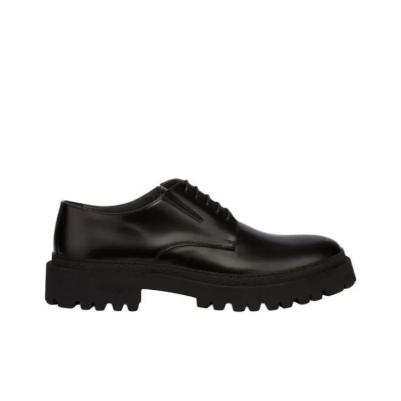 Pollini Royal Abraded Casual Shoes Men's Black-1