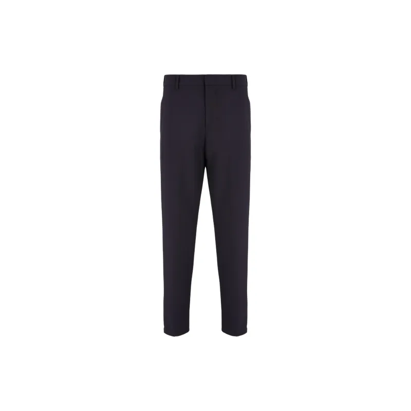 EMPORIO ARMANI Viscose blend Elasticated waist Trousers-1