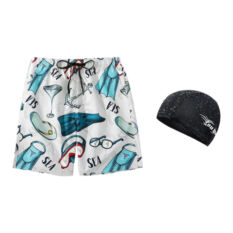 Youyou Swimming Sets Polyester Hot Spring, Seaside, Beach Men's-3