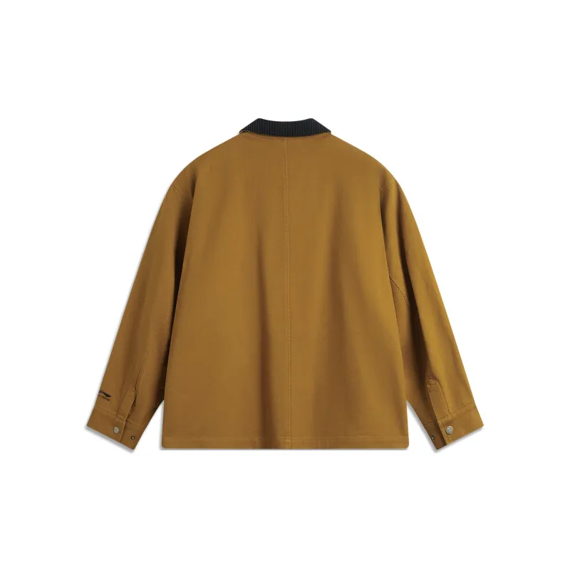 LiNing Sports Fashion Collection Jackets & Coats Men's Gold Brown-1