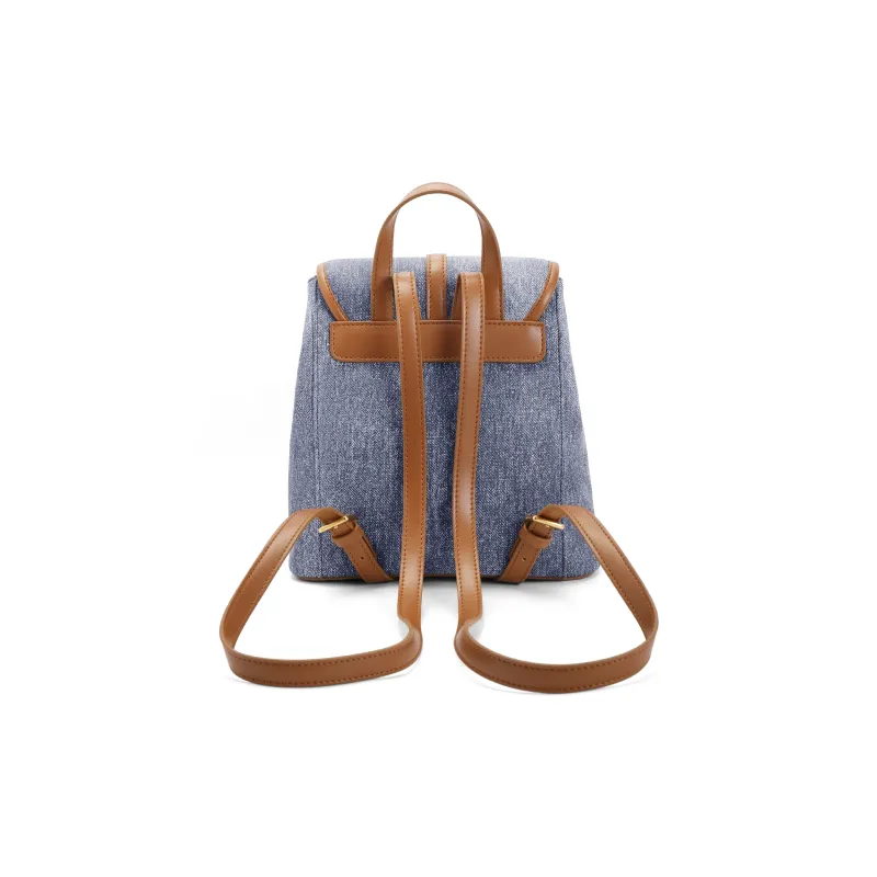 BELLE Advanced Texture Backpack Small Size Women's Solid Color Plain-2