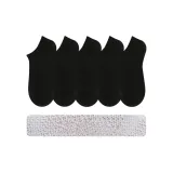 5-Pack No-Show Socks Black 5 with Mesh Cuff