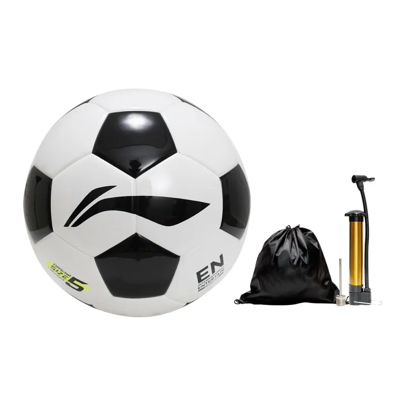 LiNing Size 4 Size 5 Soccer TPU Seamless Thermal-bonding Unisex Black White Block-5