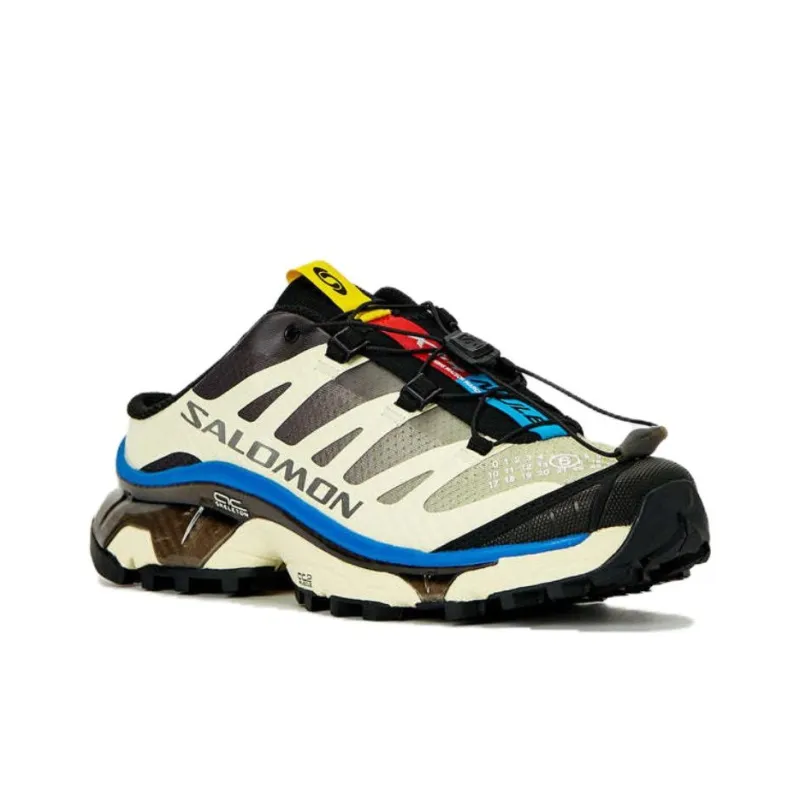 SALOMON x MM6 Maison Margiela XT-4 Slip-Resistant Mules Closed-Toe Slippers Unisex Light Yellow Gray-2