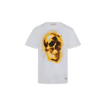 Alexander McQueen Skull print Round neck T shirt