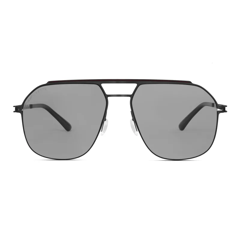 Mita Stainless Steel Round Sunglasses Unisex-0