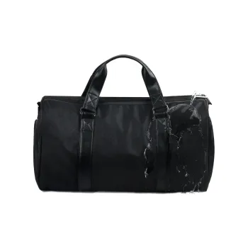 DOSRFINI Polyester Travel Bag Large Size Unisex Black/Pink/Blue