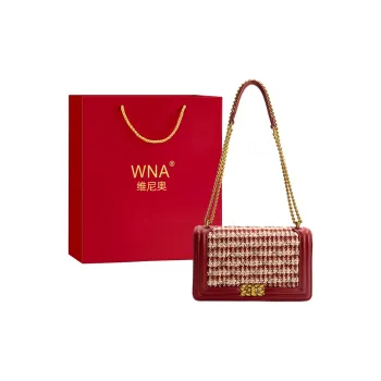 Vigno Synthetic Leather Handbag, One Shoulder, Crossbody Bag Women's Red