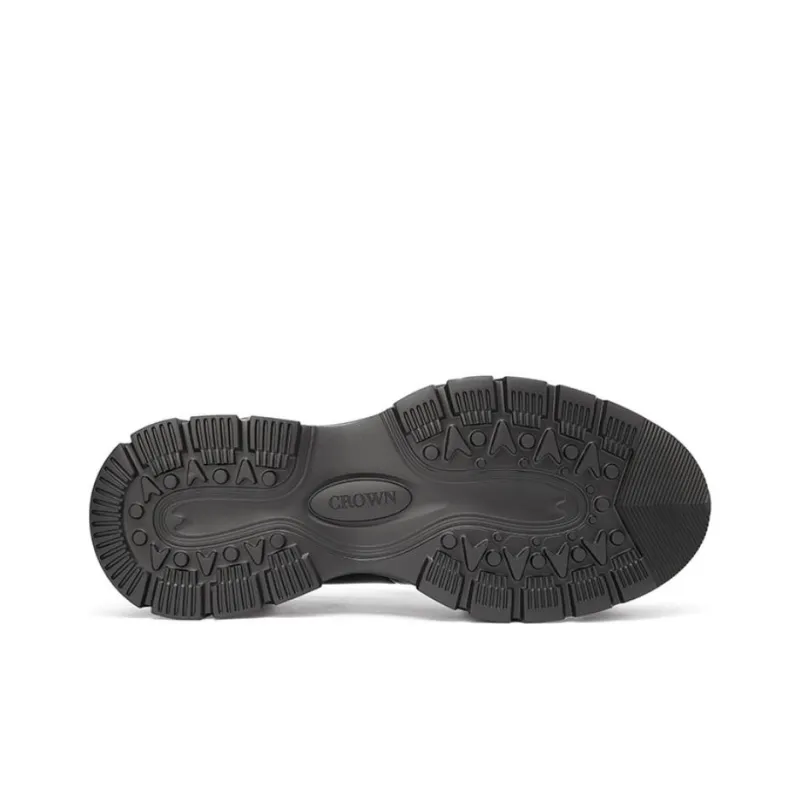 CROWN Loafers Men's Black One Yard Larger-4