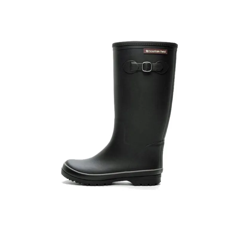 MoonStar Waterproof And Wear-resistant Rain Boots Women's Black-0