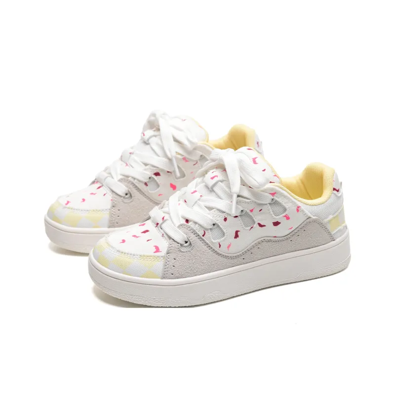 Anime Story Slip Resistant, Abrasion Resistant, Lightweight, Breathable Low Top Skateboard Shoes Women's Cranberry-2