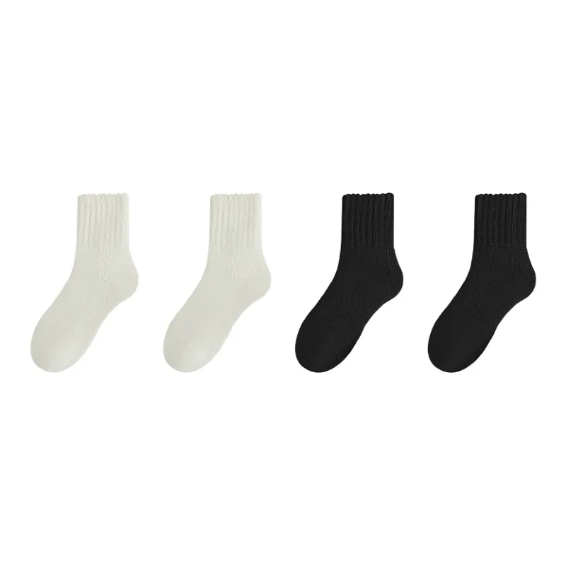 MIIOW Mid Calf Socks Women's 4 Pack-8