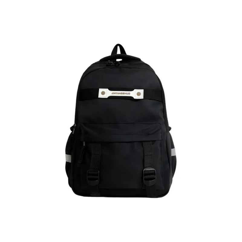 OURFUN Nylon Fabric Backpack Regular Unisex Light Gray/Dark Gray/Black/Dark Brown-9
