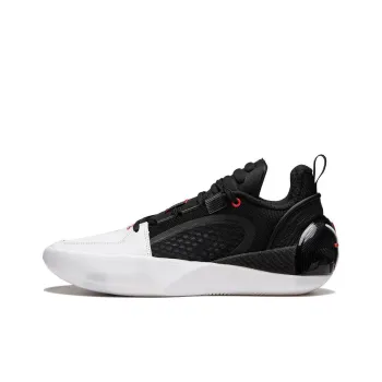 LINING Full City 12 ENCORE Basketball Shoes Men Low Top Black White
