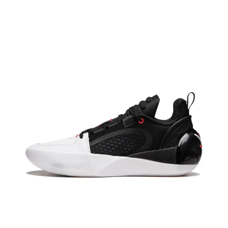 LINING Full City 12 ENCORE Basketball Shoes Men Low Top Black White-0