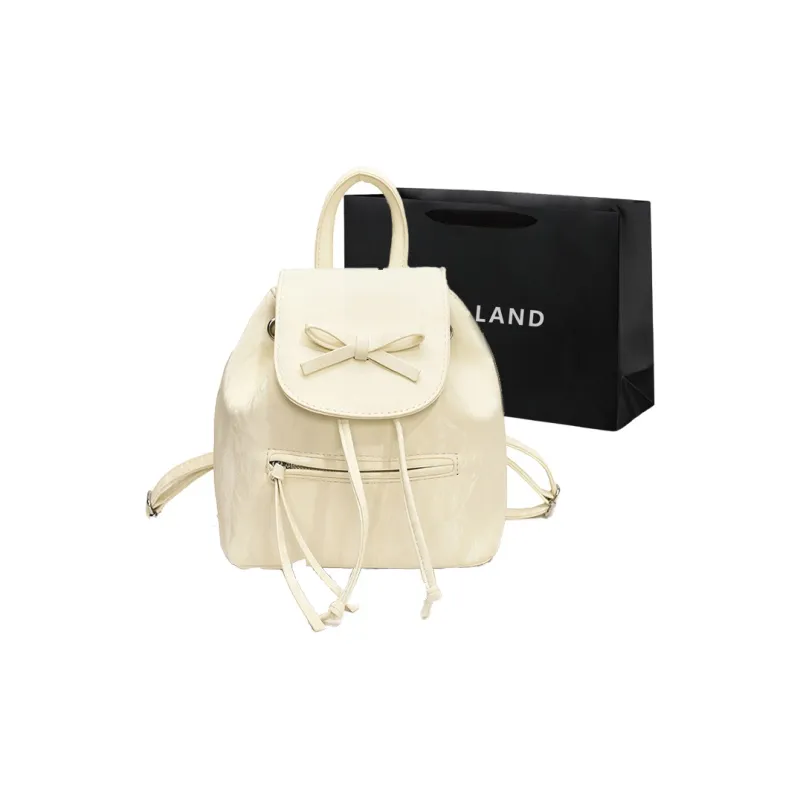 PINK·LAND PU Backpack Regular Women's Blue/Silver/White/Black-12