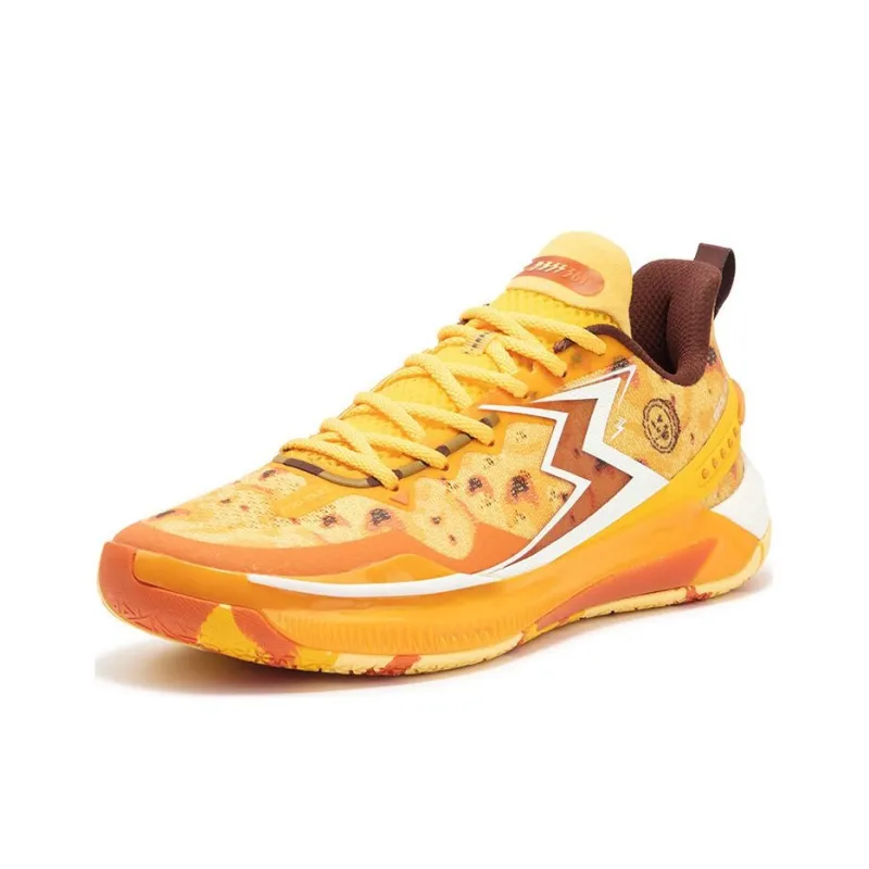 361° BIG3 5.0 Quick Anti Slip Wear Resistant Breathable Coverage Support Low Top Basketball Shoes Unisex Orange-1