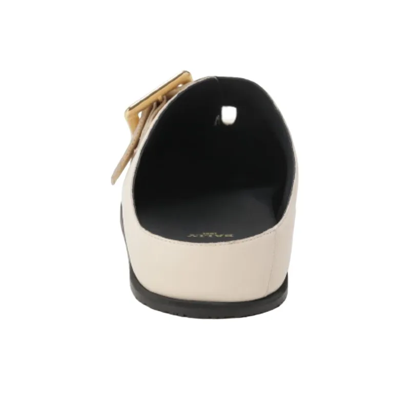 BALLY Closed Toe Slippers, Birkenstock Shoes Women's Ivory White-7