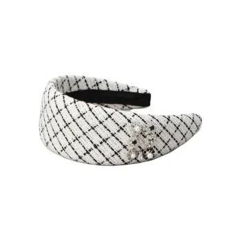 Roger Vivier Tweed Headbands Women's White